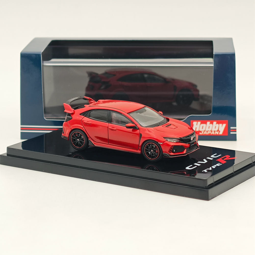 1/64 Scale Honda Civic Type R FK8 2017 Diecast Model Car with Detailed Engine Display - Collectible Miniature for Car Enthusiasts & Perfect Gift for Racing Fans