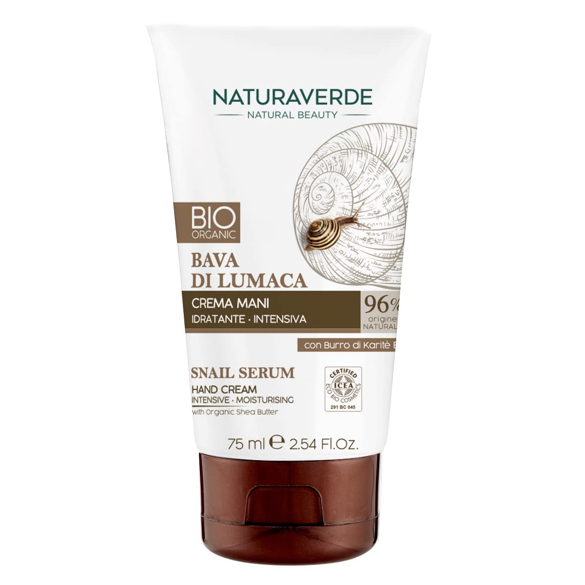 NATURAVERDE Hand and Nail Cream, 75ml - Moisturizing & Nourishing Treatment for Dry Skin - Perfect for Daily Hydration & Cuticle Care at Home or Office