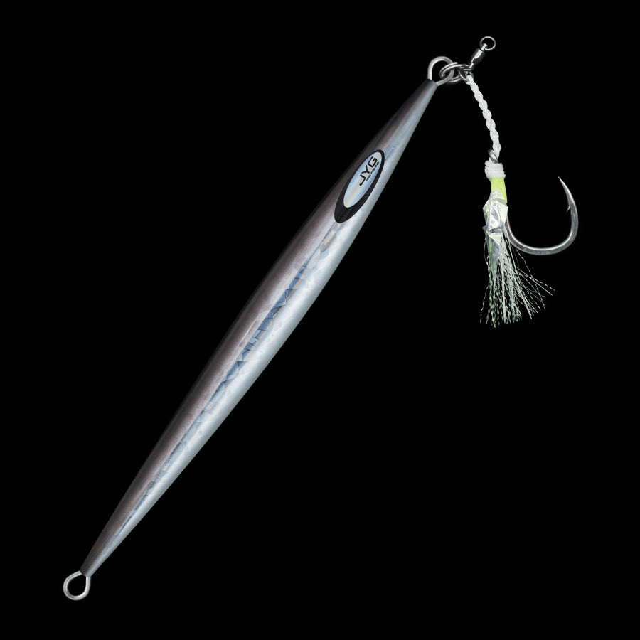 JYG Pro Fishing Stryke Tuna Jig Rigged - Premium Saltwater Tuna Lure for Offshore Fishing - Perfect for Deep Sea, Boat, and Kayak Angling