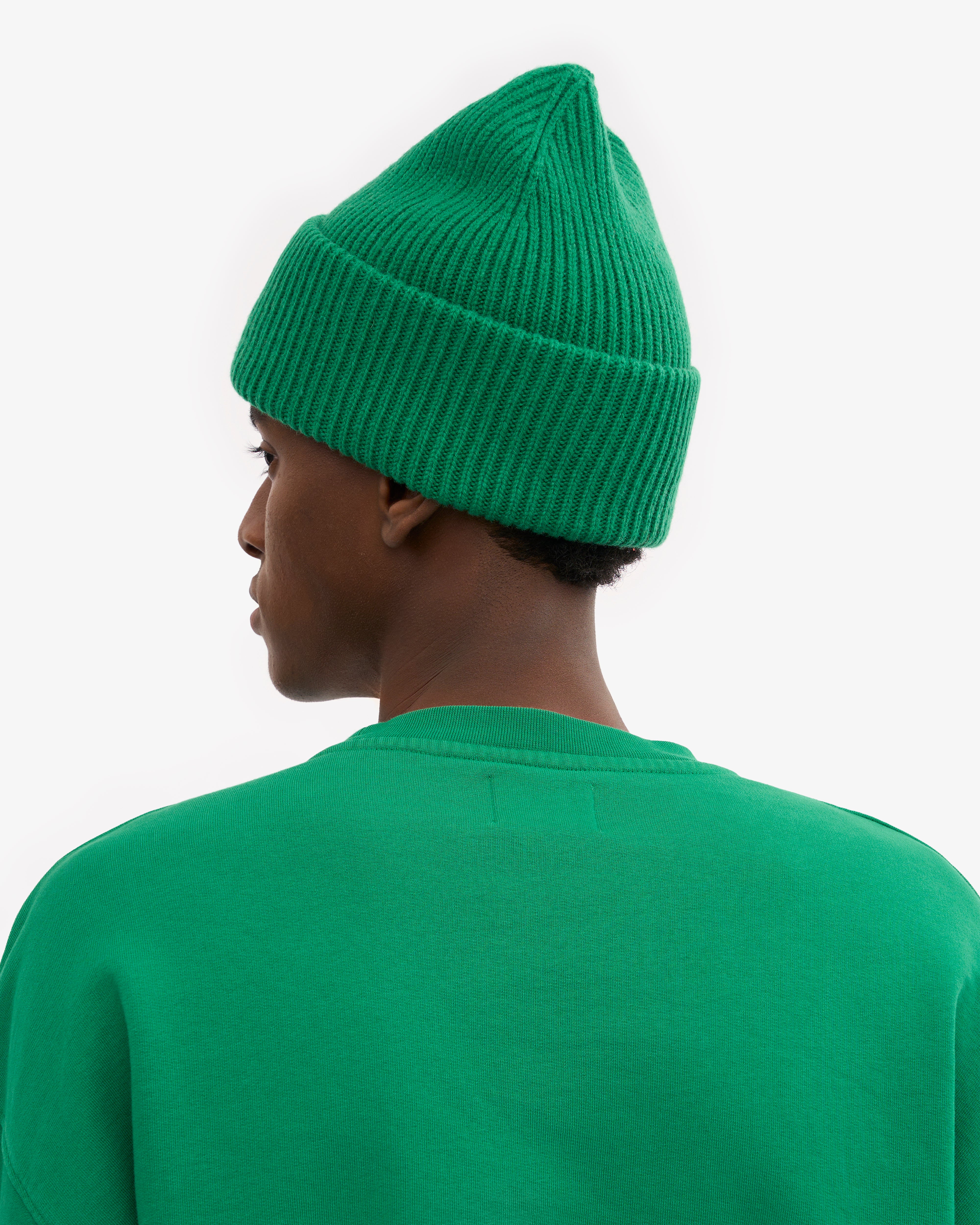 Premium Merino Wool Beanie Hat for Men & Women - Soft & Warm Winter Knit Cap in Kelly Green - Perfect for Skiing, Hiking & Outdoor Activities