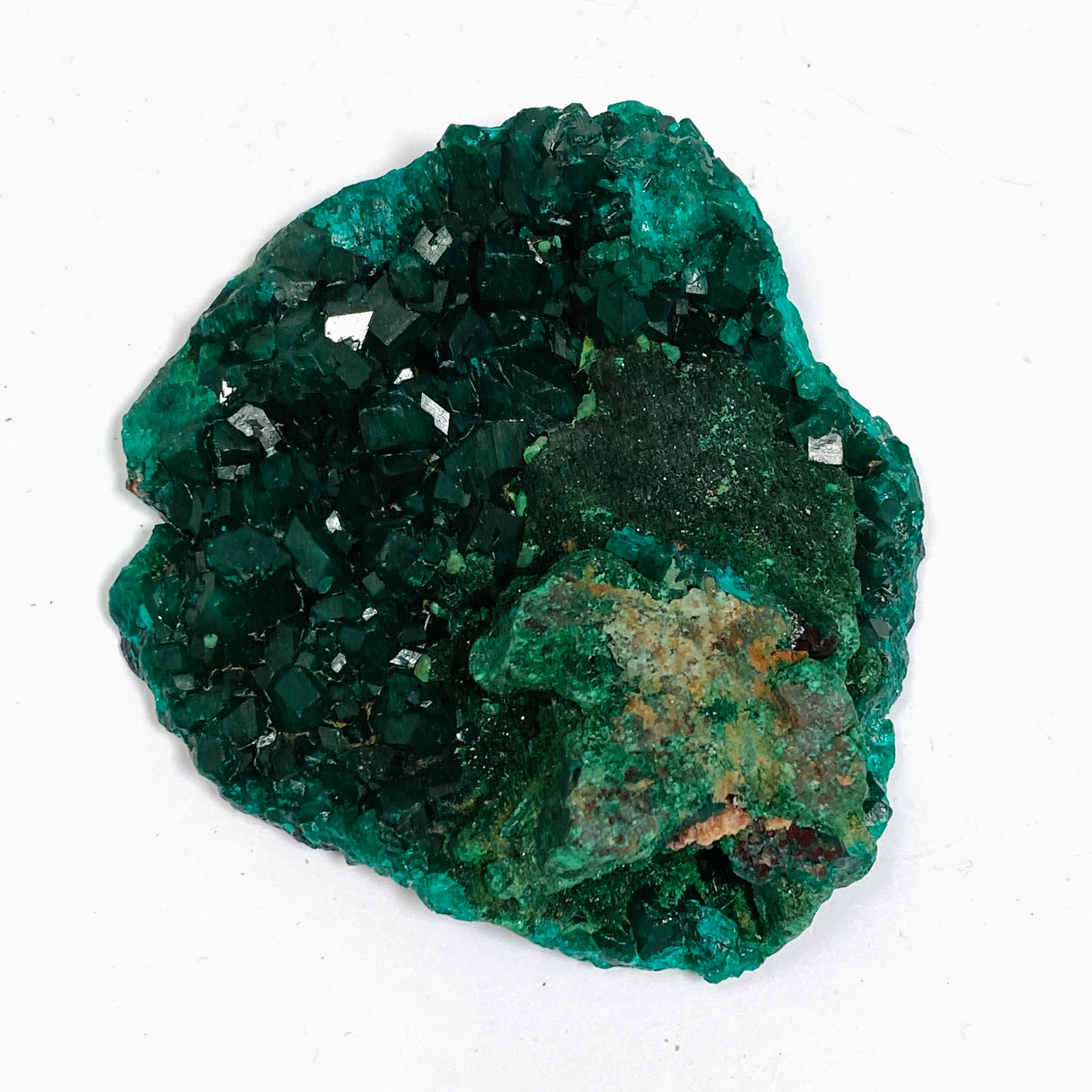 Natural Dioptase and Malachite Crystal Specimen from Congo CR3743 - Rare Mineral Collection for Healing, Meditation & Home Decor