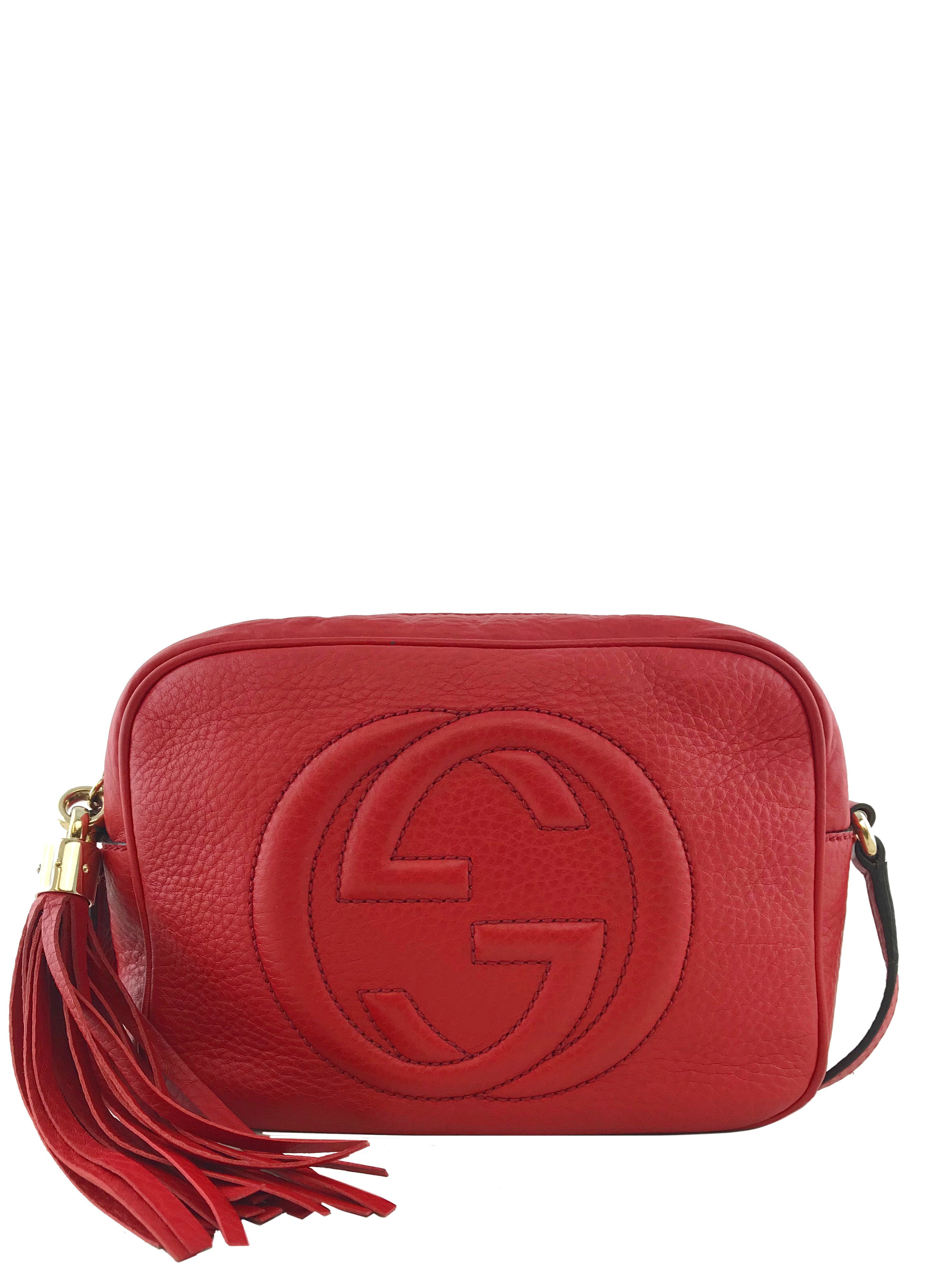 Authentic Gucci Soho Disco Leather Crossbody Bag for Women - Luxury Designer Handbag Perfect for Work, Travel & Night Out