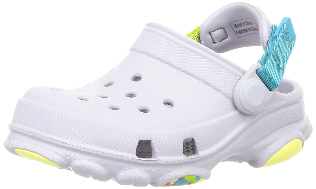 Crocs Unisex Kids Classic All Terrain Clogs - Comfortable Waterproof Outdoor Shoes for Boys and Girls - Perfect for Beach, Pool, and Playground Adventures