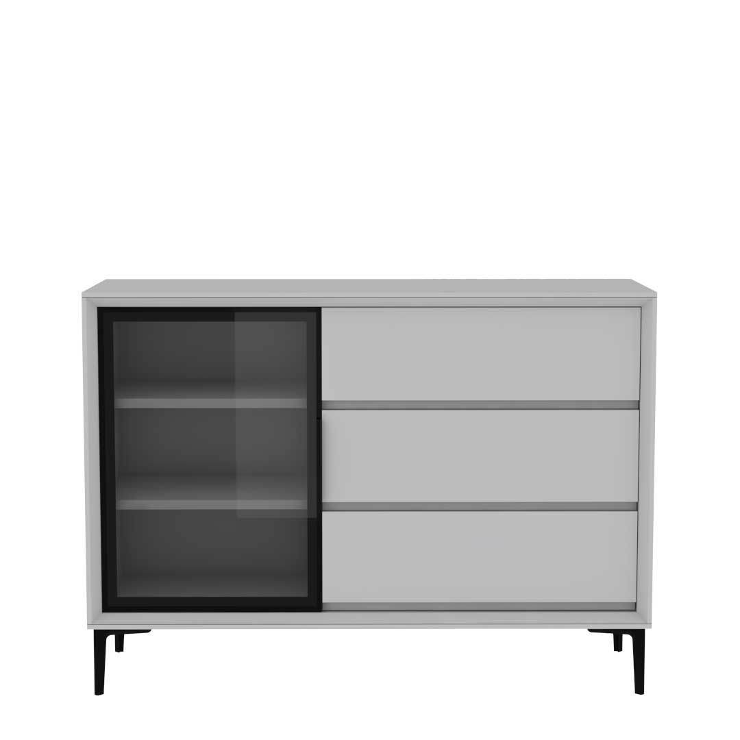 Milton Buffet Hutch - Elegant Wooden Sideboard with Storage for Dining Room, Kitchen & Living Room | Perfect for Displaying Dishes, Glassware & Home Decor