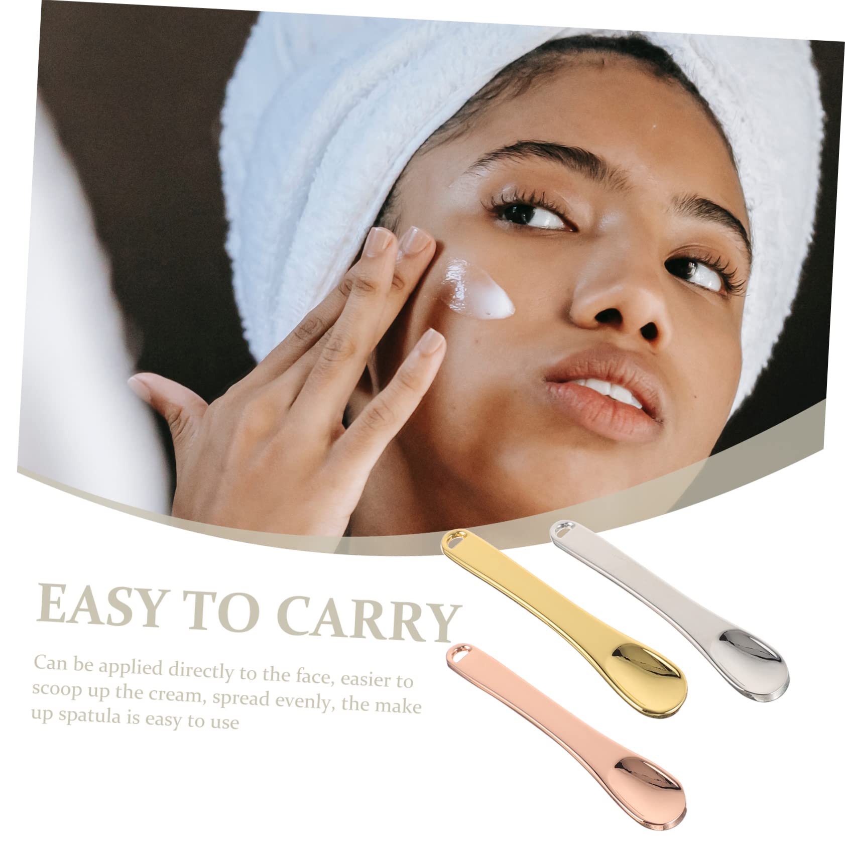 ULTECHNOVO 2-Pack Mini Makeup Spatulas - Skin Care & Lotion Applicator Tool - Non-Scratch Reusable Facial Cosmetic Spatula for Creams & Serums (3pcs x 2) - Perfect for Precise Makeup Application & Skincare Routine