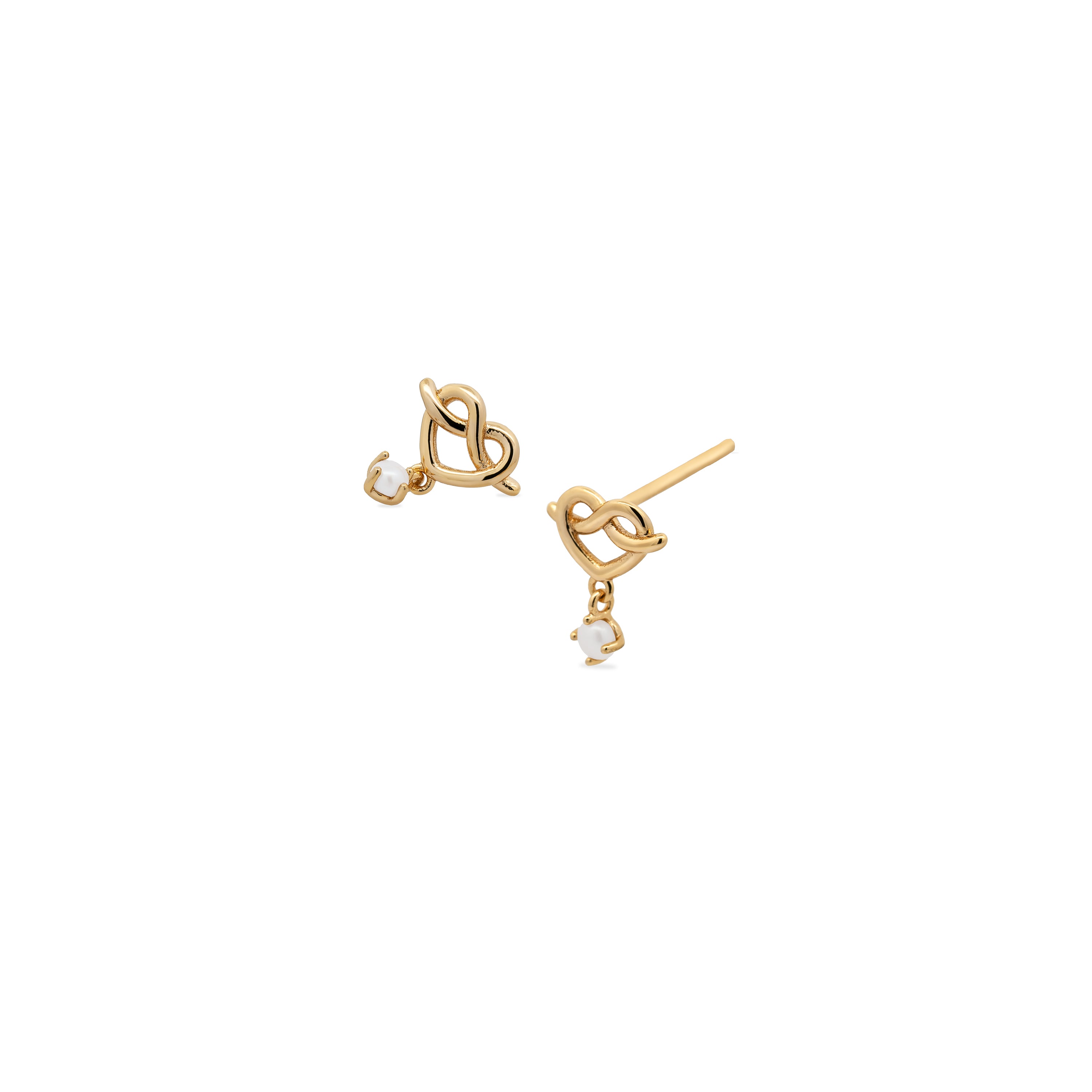 Gold Jubilee Stud Earrings - Elegant 14K Gold Plated Studs for Women - Perfect for Parties, Weddings & Special Occasions