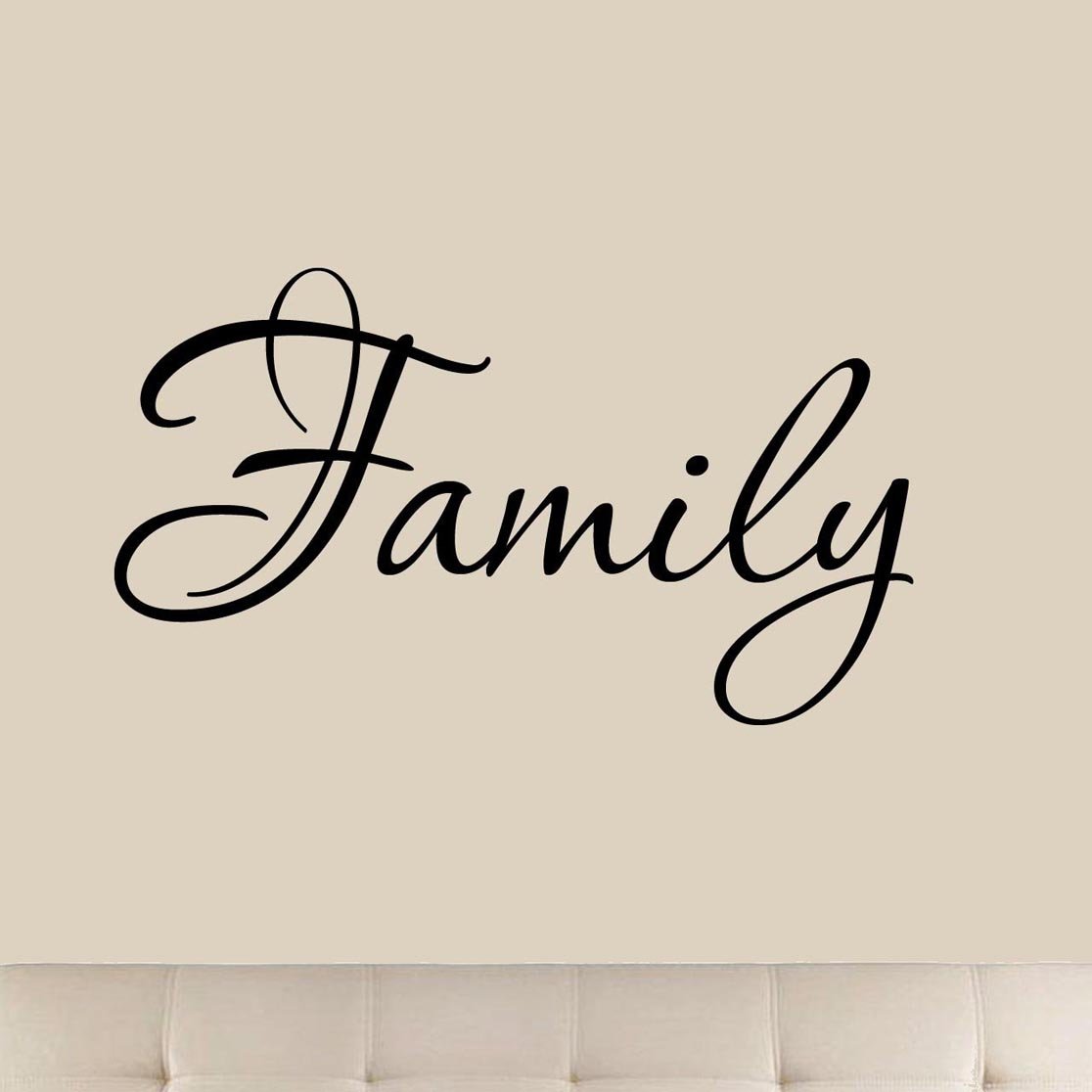 Family Wall Quotes Decals - Inspirational Vinyl Stickers for Home Decor, Living Room Wall Art, Nursery & Bedroom Decoration - Easy to Apply & Remove