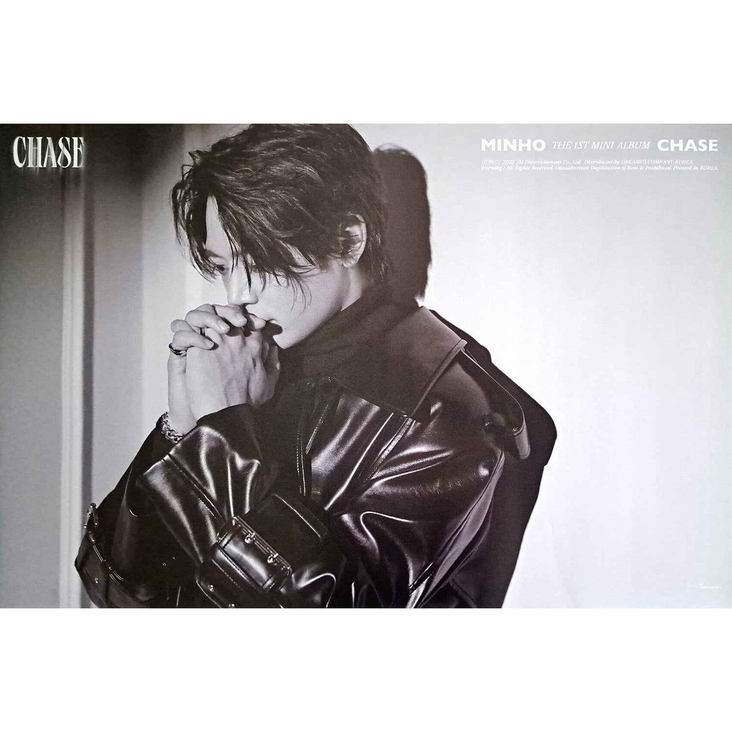 SHINee Minho 1st Mini Album 'CHASE' Official Poster - Kpop Wall Decor for Bedroom, Office & Fan Collection