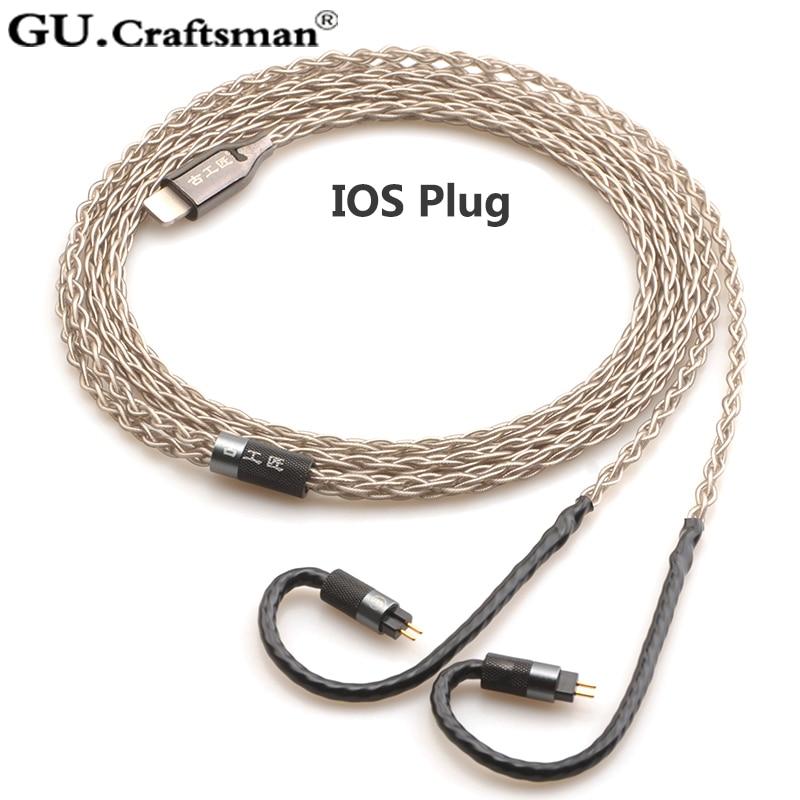 Premium 6N Silver Upgrade Cable for 2Pin IEMs - Compatible with 64Audio A12T/U12, TIA Fourte, Oriolus RE2000, Legend X, iSINE20, VE8 - Enhanced Audio for Audiophiles & Music Lovers
