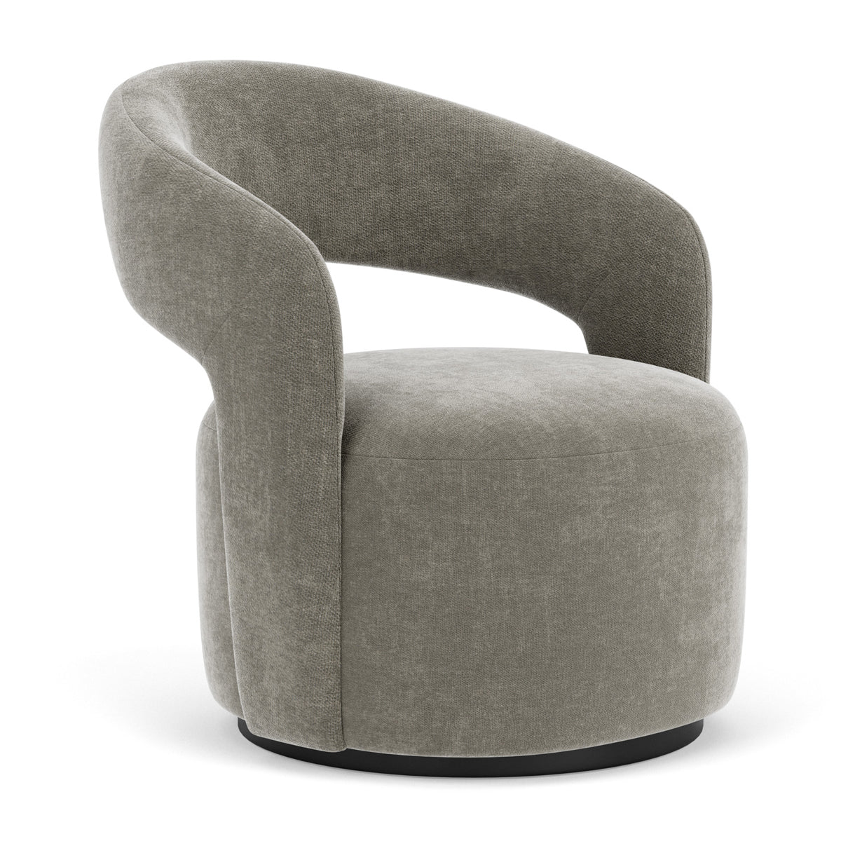 Stylish Judi Fabric Swivel Armchair - Modern Upholstered Accent Chair with 360° Rotation for Living Room, Bedroom or Office - Comfortable Lounge Seating for Home Decor