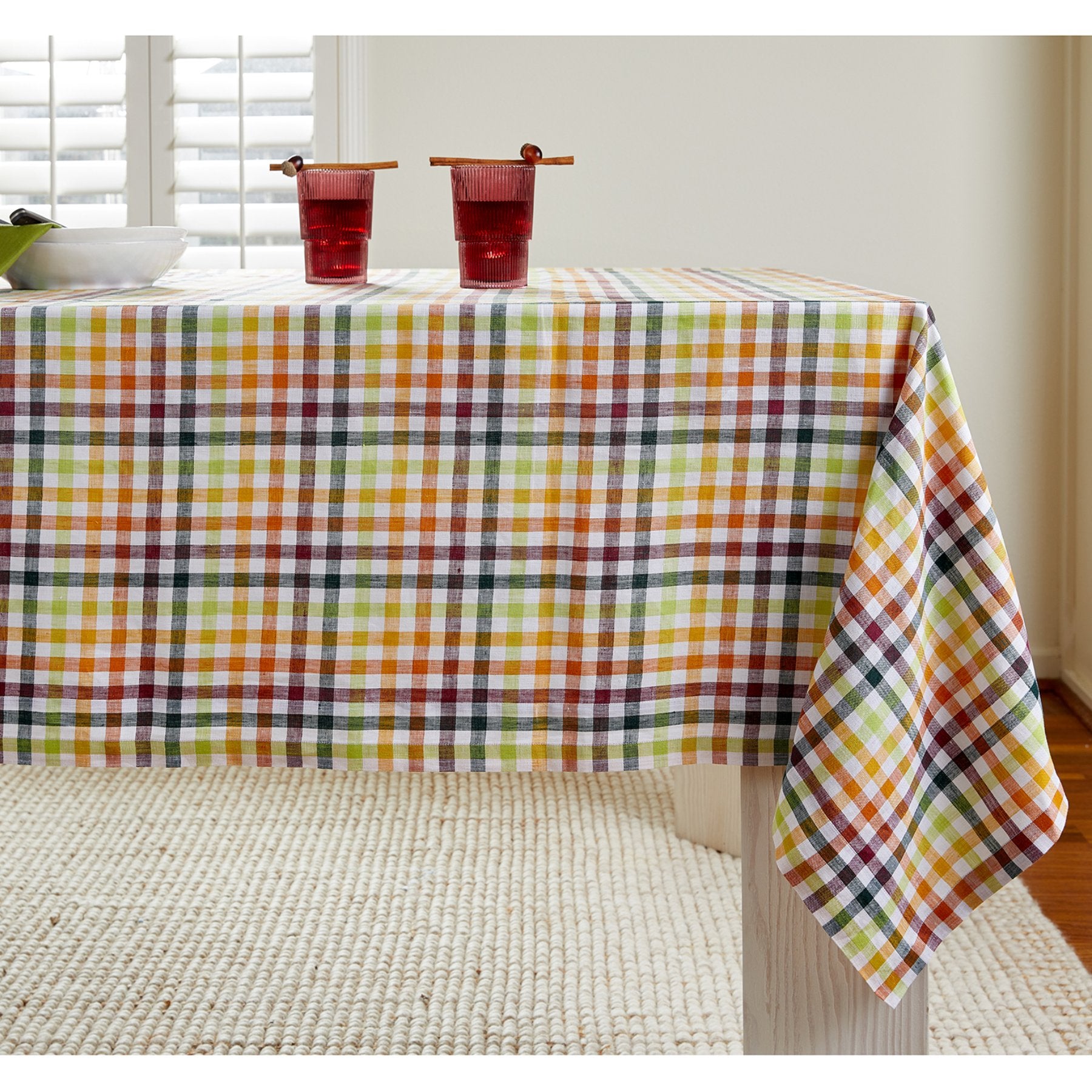 Sunny Orange Gingham