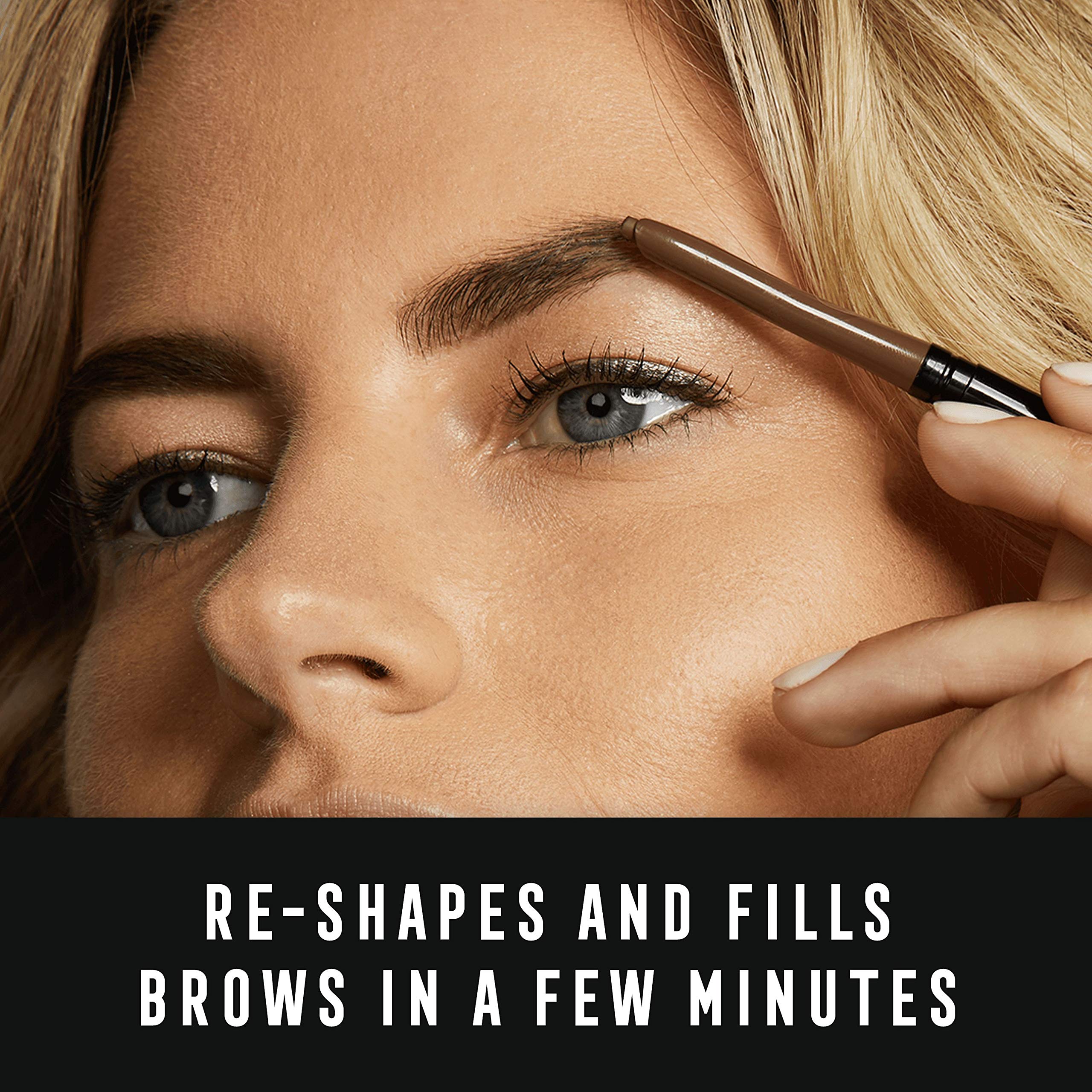 MAX FACTOR Brow Slanted Pencil - Chocolate 004 (5g) | Waterproof Eyebrow Pencil for Natural Looking Brows | Perfect for Everyday Makeup & Professional Use