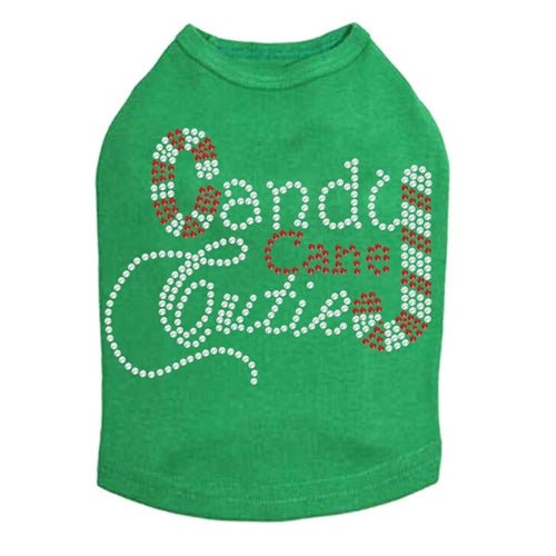 Cute Candy Cane Dog Tank Top - Holiday Pet Apparel in Multiple Colors - Perfect for Christmas Photos & Festive Outfits