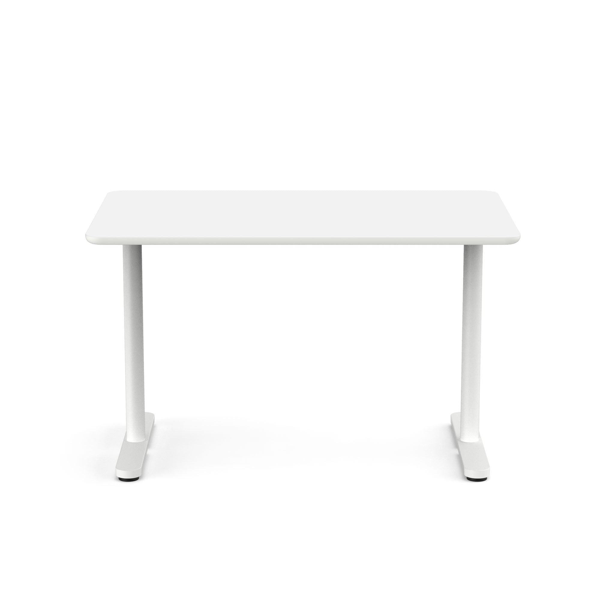 Adjustable Single Desk with Fixed Height - Ergonomic Home Office Desk for Work & Study - Perfect for Small Spaces & Remote Work