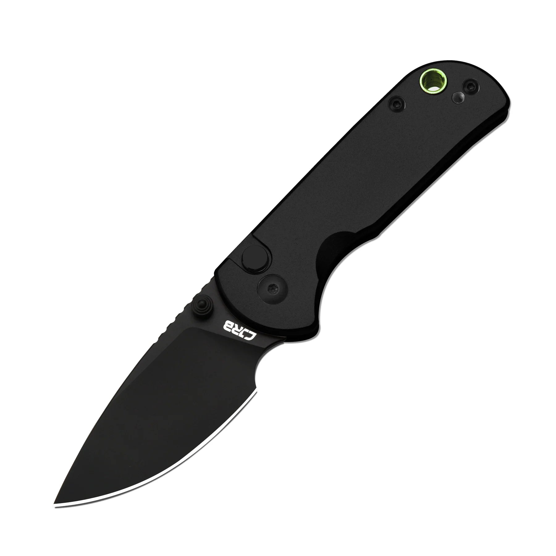 CJRB 1935BK Hectare Crossbar Lock Folding Knife - Sand Polished Drop Point Blade, Black G10 Handles - EDC, Camping, Outdoor Survival Tool