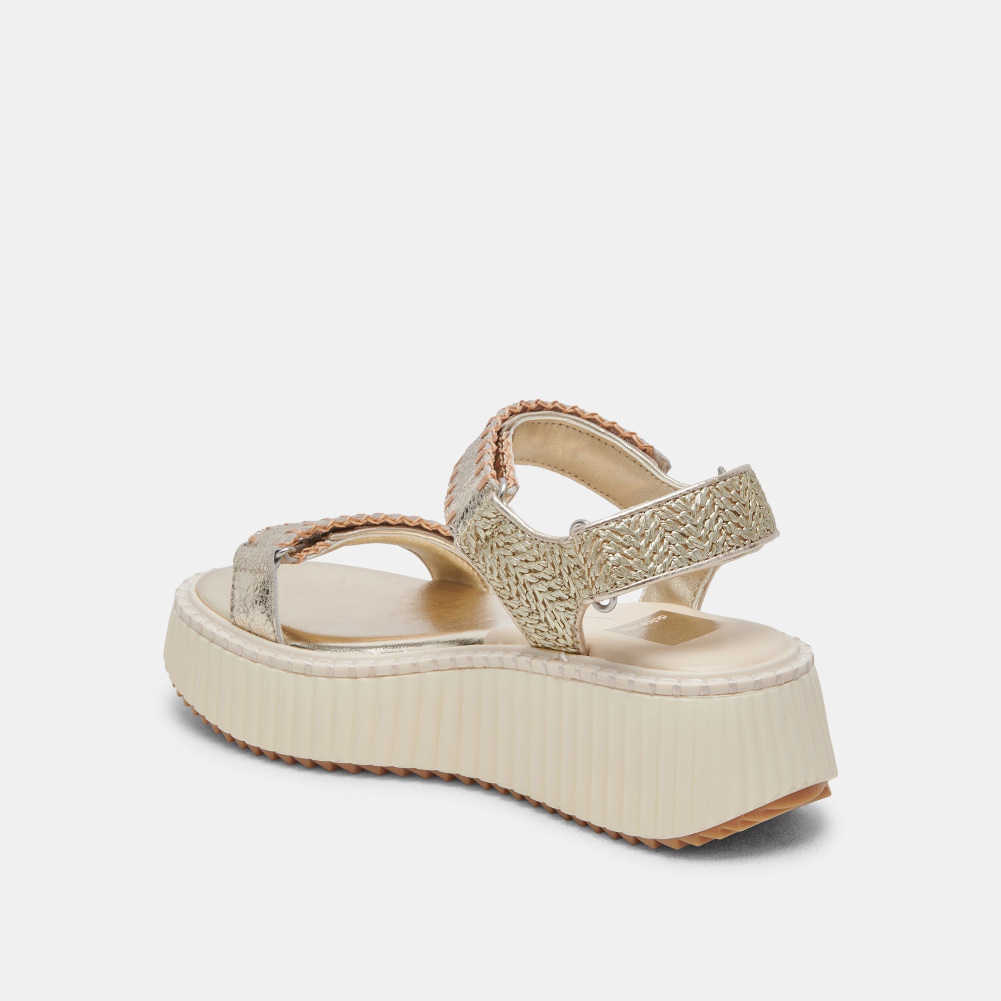 DEBRA Women's Platinum Distressed Leather Sandals - Comfortable & Stylish for Summer, Beach, and Casual Outings