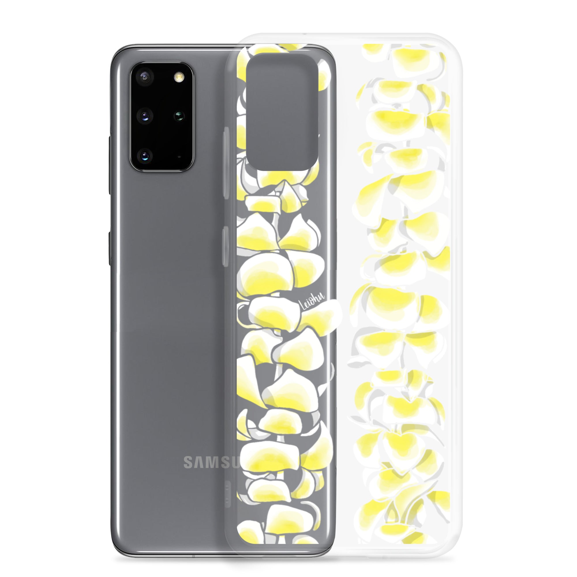 Plumeria Clear Phone Case for Samsung Galaxy - Slim Protective Cover for Everyday Use & Travel