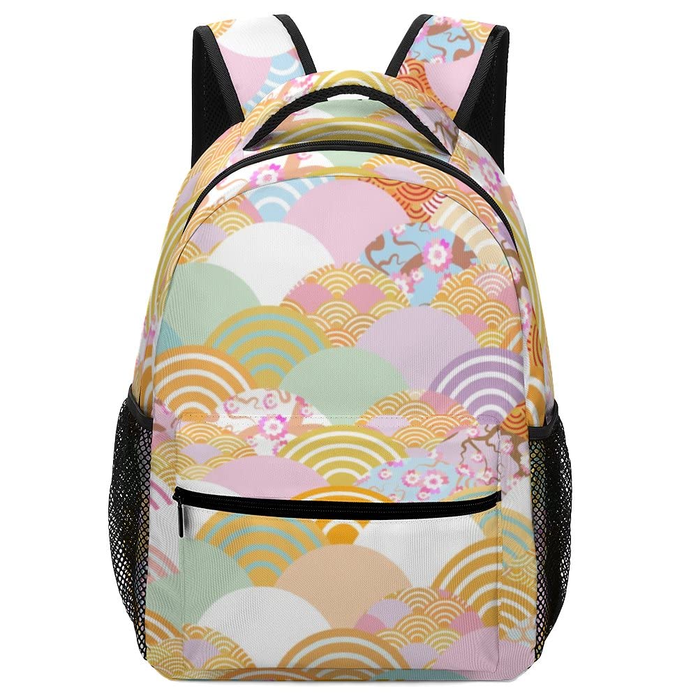 Lightweight Fish Scale Design Backpack for Boys and Girls - Durable School Bag & Travel Backpack for Students - Perfect for School, College, Hiking and Outdoor Adventures