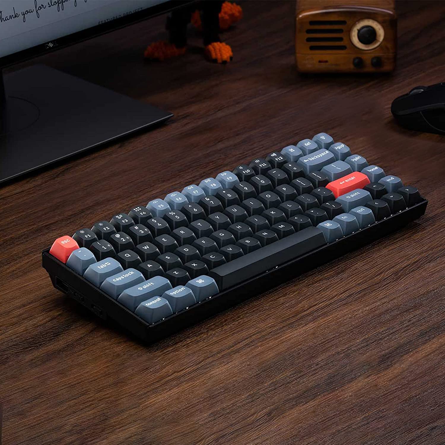 Keychron K2 Pro Wireless Mechanical Keyboard - QMK/VIA Programmable, Hot-Swappable K Pro Switches, 75% Compact Layout, RGB Backlit, PBT Keycaps for Mac/Windows/Linux - Perfect for Gaming, Coding & Office Work