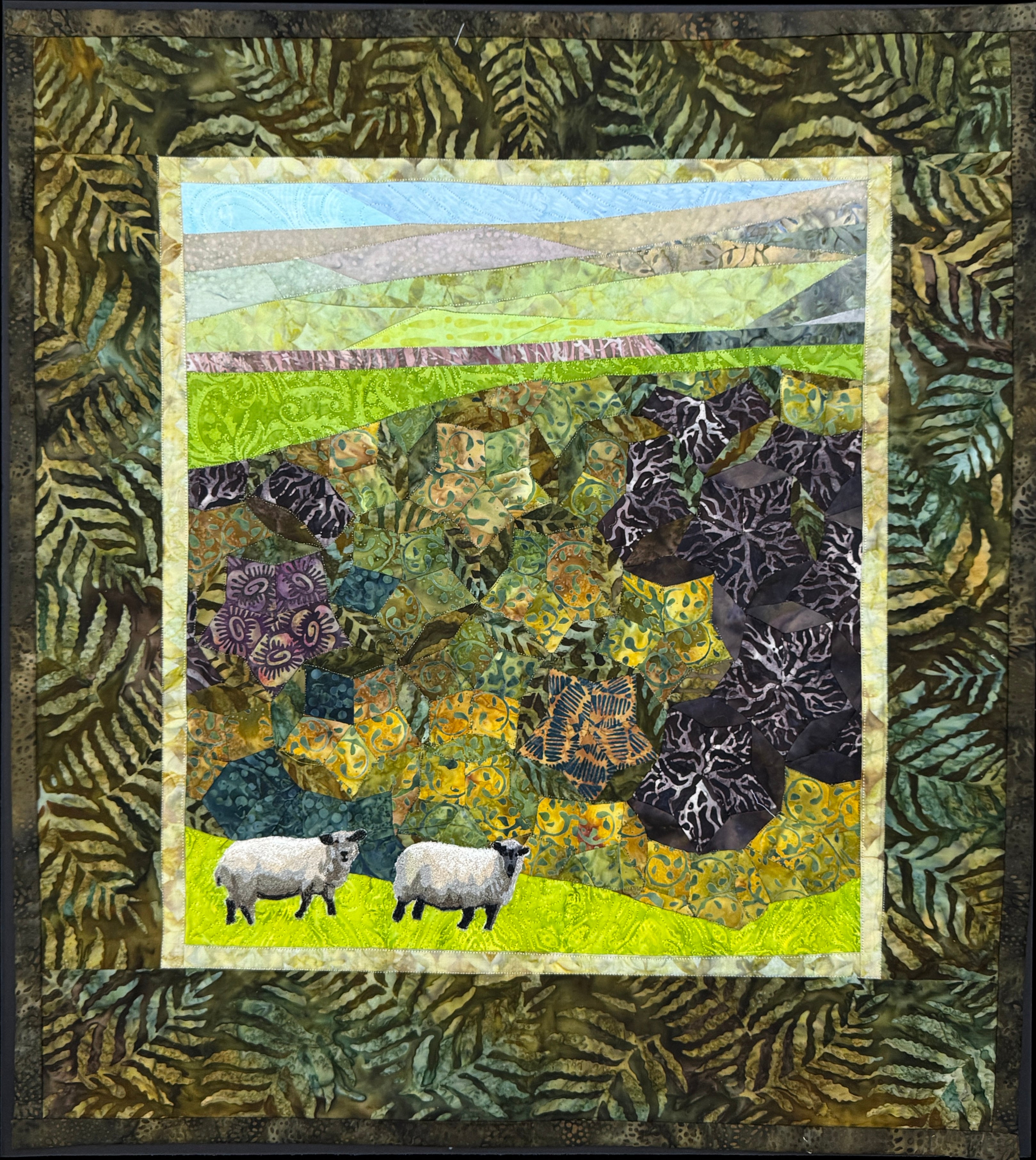 Marguerite Heilman: Glen Sheep I - Premium Handmade Wool Blanket for Cozy Home & Outdoor Adventures - Perfect for Camping, Picnics, and Sofa Snuggling