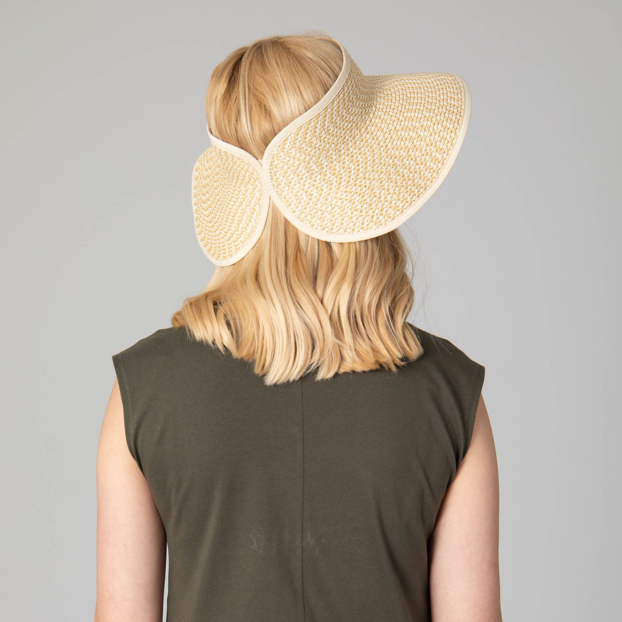 Women's Ultrabraid Wide Brim Sun Visor Hat - UV Protection Summer Outdoor Sports Beach Golf Running Hiking Accessories