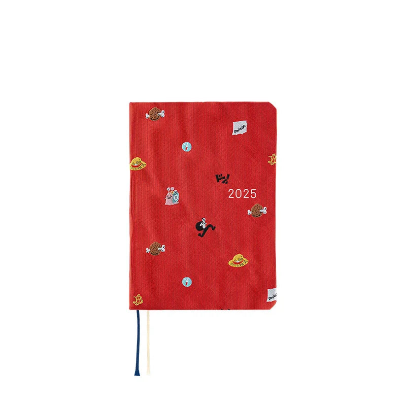 Hobonichi Techo 2025 ONE PIECE Planner - A6 Size Japanese Daily Journal with DON! HON Magazine, January Start (Monday) - Perfect for Anime Fans, Students & Productivity Enthusiasts