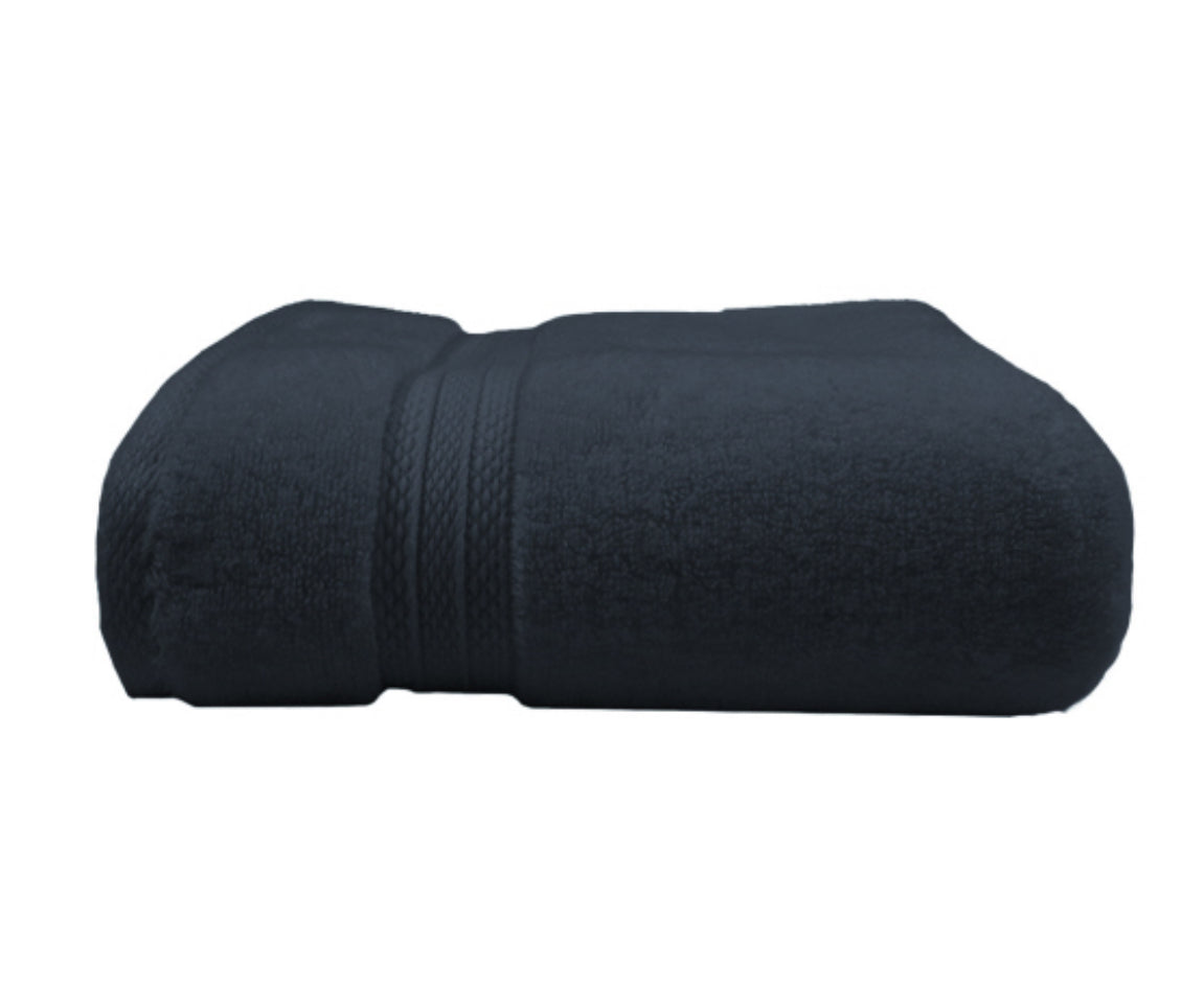 Premium Elea Navy Bath Towel Set - Ultra Soft & Absorbent 100% Cotton Towels for Spa, Bathroom, Pool & Beach - 6-Piece Luxury Collection
