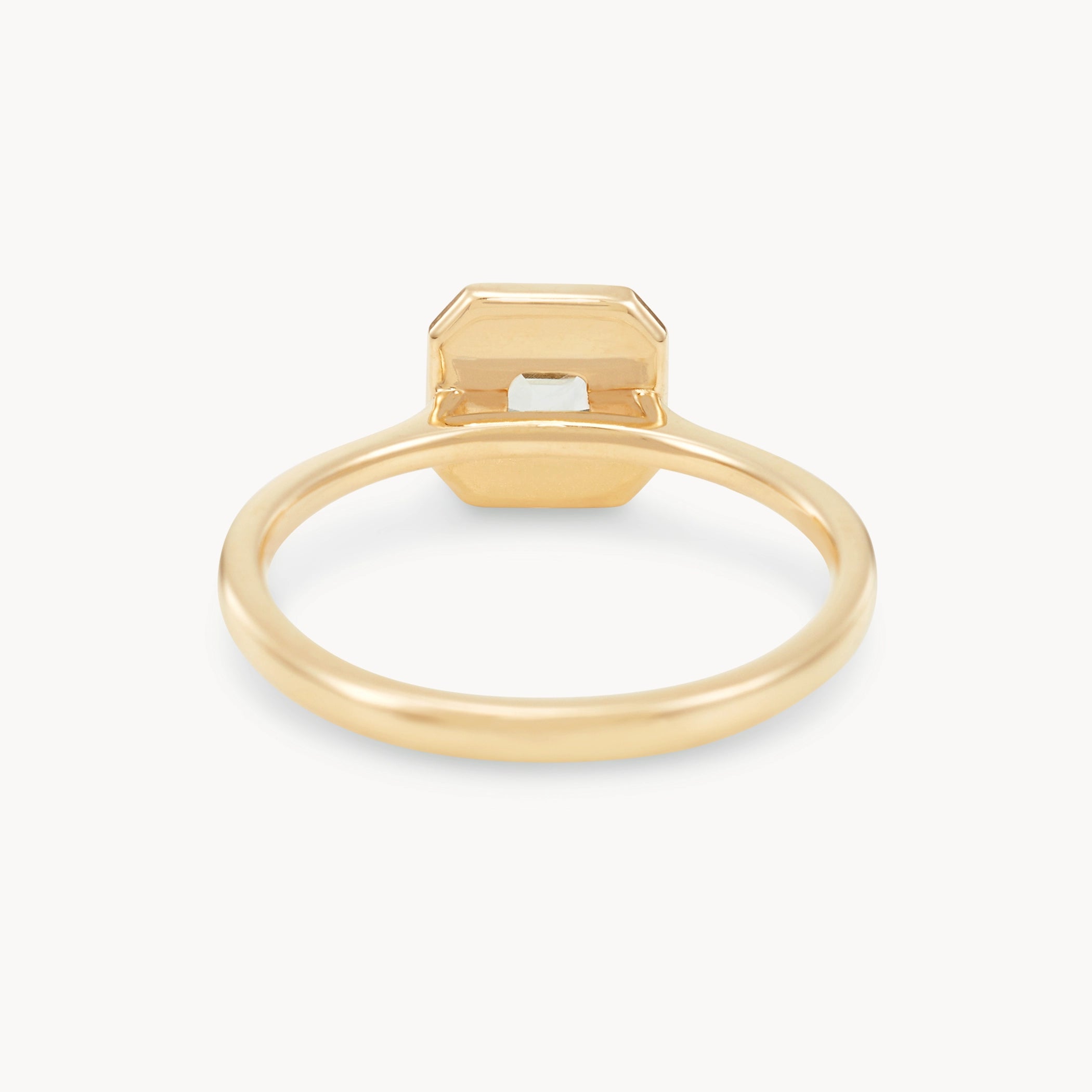 Unique Cosmic Waltz 14K Yellow Gold Cushion Cut Sapphire Ring – Elegant Handmade Jewelry for Weddings, Anniversaries & Special Occasions