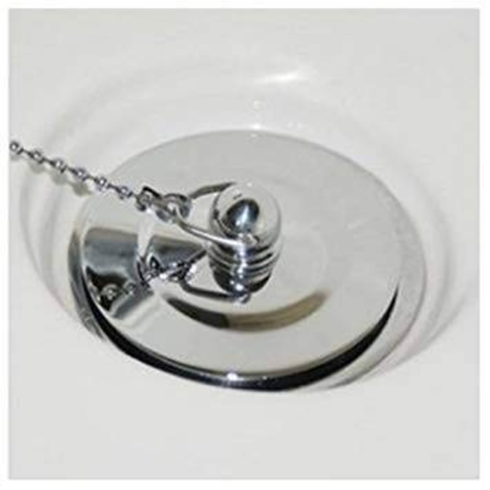 40mm Bathtub Chain Drain Plug - Stainless Steel Bathroom Sink Stopper with Rust-Proof Chain for Bathtubs, Sinks & Basins | Durable Water Drain Stopper for Home, Hotel & Spa Use