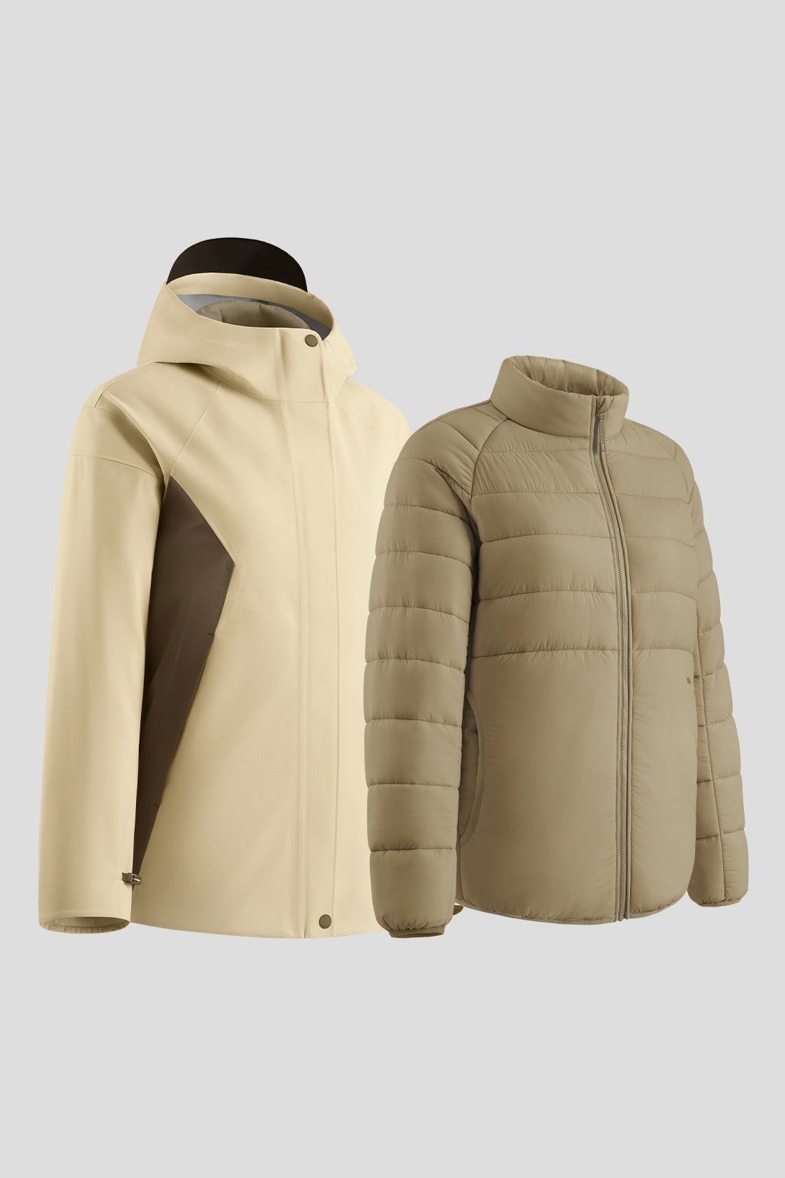 HeatCore Women's 3-in-1 Interchangeable Jacket - Waterproof Windproof Winter Coat for Hiking, Skiing & Outdoor Activities