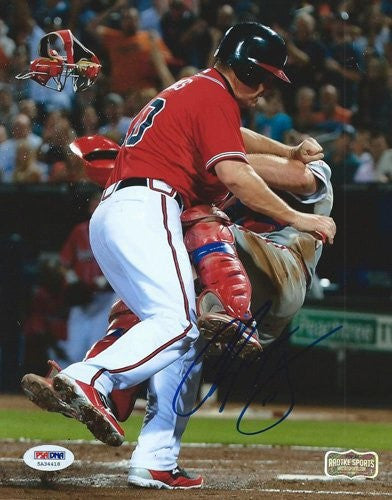 Chipper Jones Autographed Atlanta Braves 8x10 MLB Sliding Photo - PSA/DNA Certified - Perfect for Baseball Memorabilia Collections, Sports Fan Gifts, and Man Cave Decor