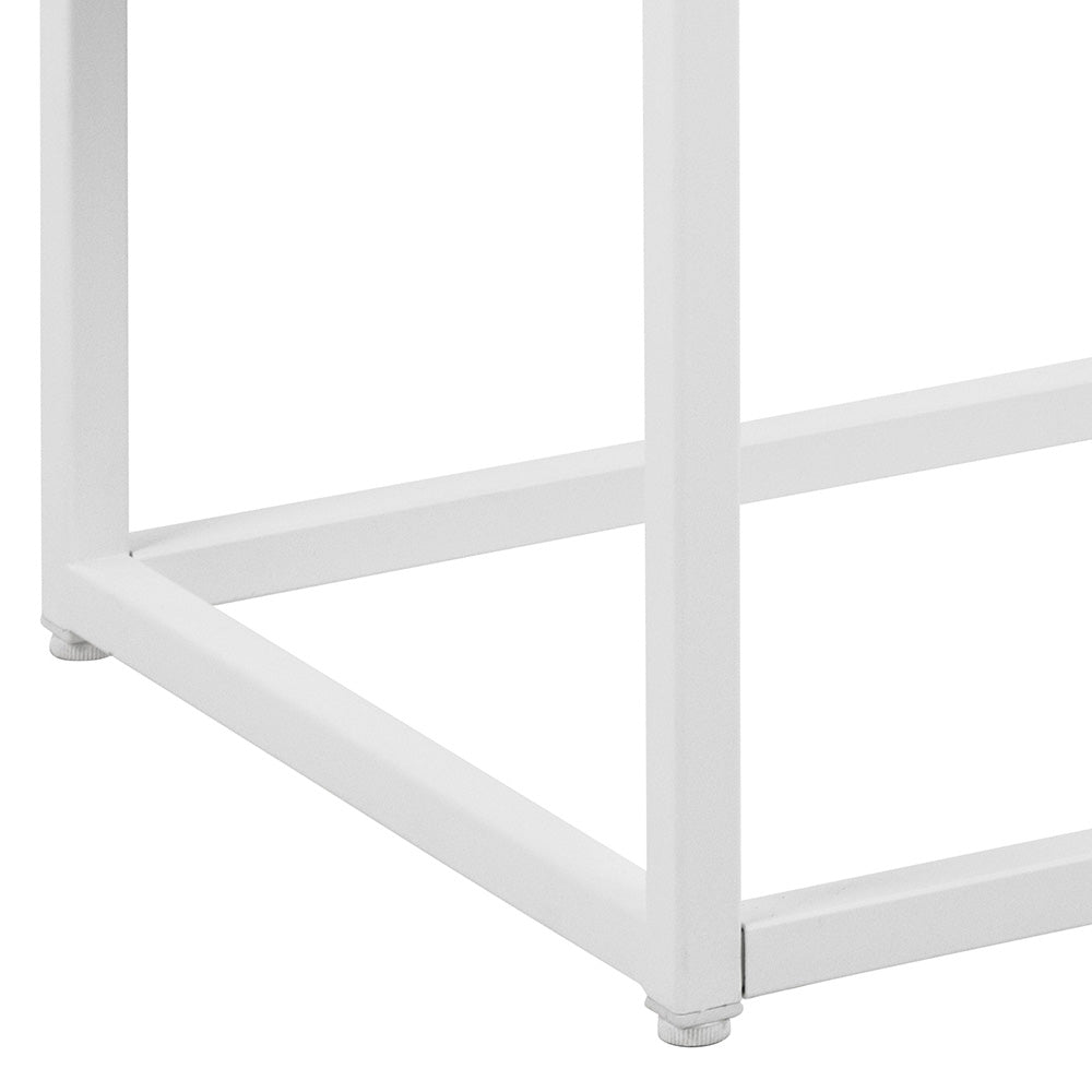 Modern White Newton 2-Door Sideboard 82cm - Stylish Storage Cabinet for Living Room, Dining Room & Entryway