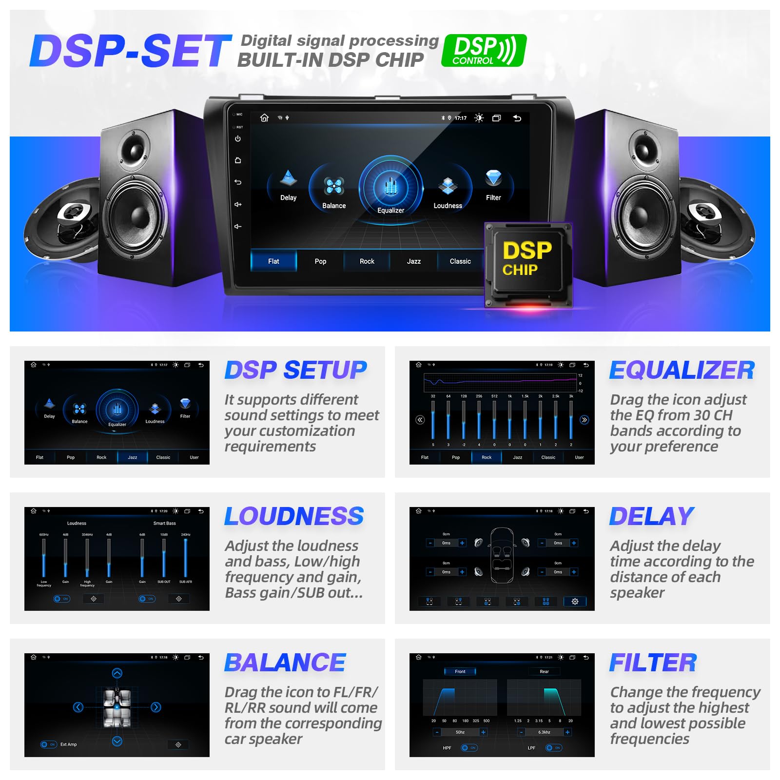 Mazda 3 Android Touch Screen Car Stereo with Apple CarPlay & Android Auto - Bluetooth GPS Navigation WiFi FM/AM Radio & Backup Camera Head Unit for Mazda 3 2004-2009 Models | Perfect for Hands-Free Calling, Music Streaming & Safe Parking