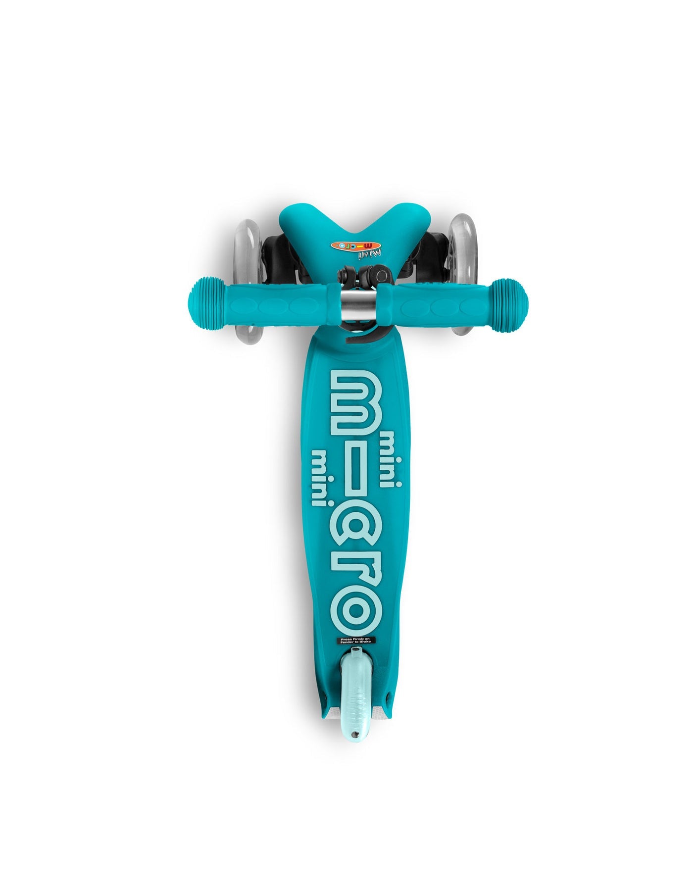 Micro Mini Deluxe 3 Wheel Scooter for Kids - Lightweight Foldable Kick Scooter with Adjustable Handlebar, Aqua Blue - Perfect for Commuting, Park Rides & Neighborhood Fun