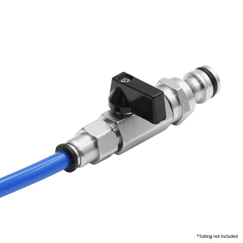 Ettore Hose Connect & Flow Valve Combo - High Pressure Garden Hose Connector for Outdoor Watering, Car Washing, and Lawn Irrigation