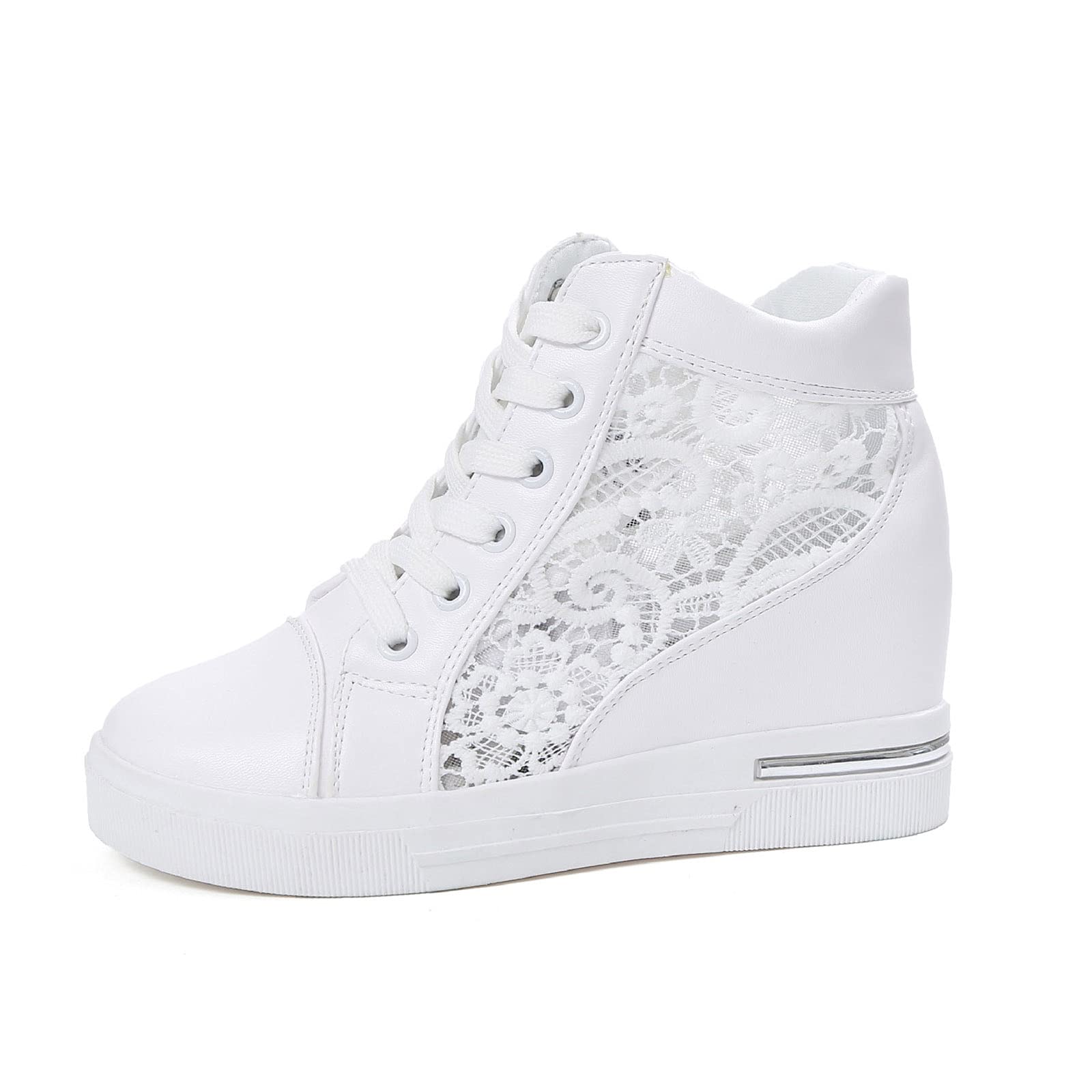 Women's Comfortable Fashion Sneakers - Wedge Platform Loafers with Arch Support for Walking & Work | Casual & Office Wear Shoes
