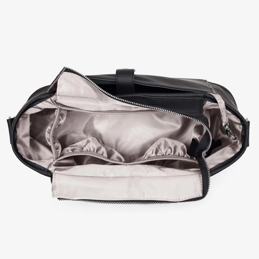 Vanchi Pram Caddy Stroller Organizer - Black | Premium Baby Stroller Accessory for Diapers, Toys & Essentials | Perfect for Shopping, Walks & Travel