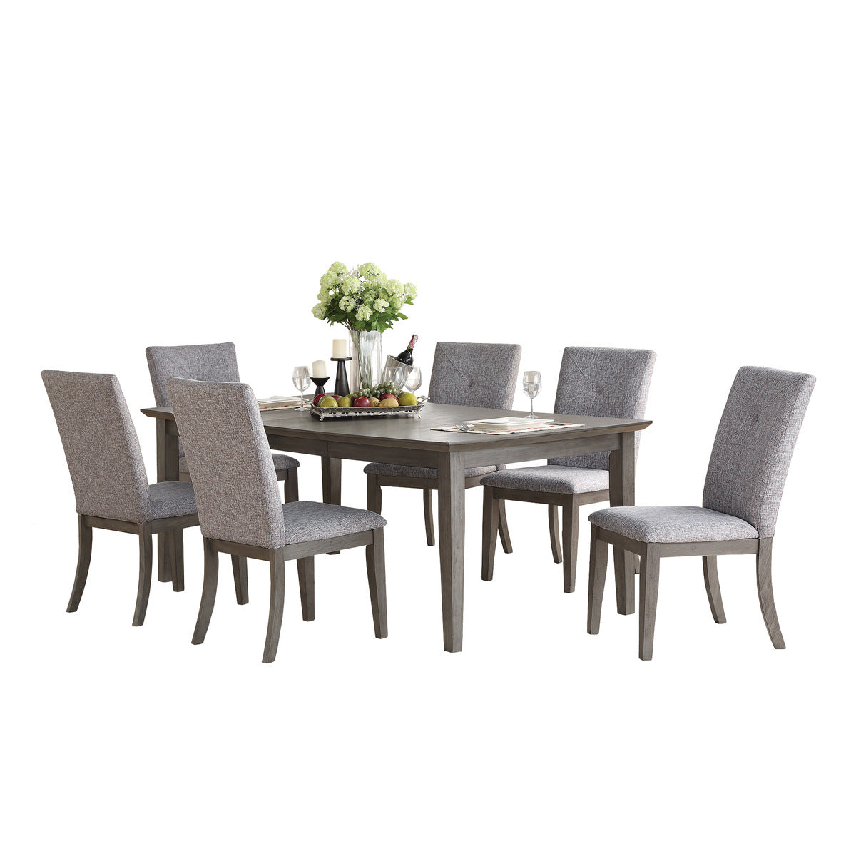 Felicity Dining Table - Modern Wooden Kitchen Table for 6 - Perfect for Family Dinners & Entertaining Guests