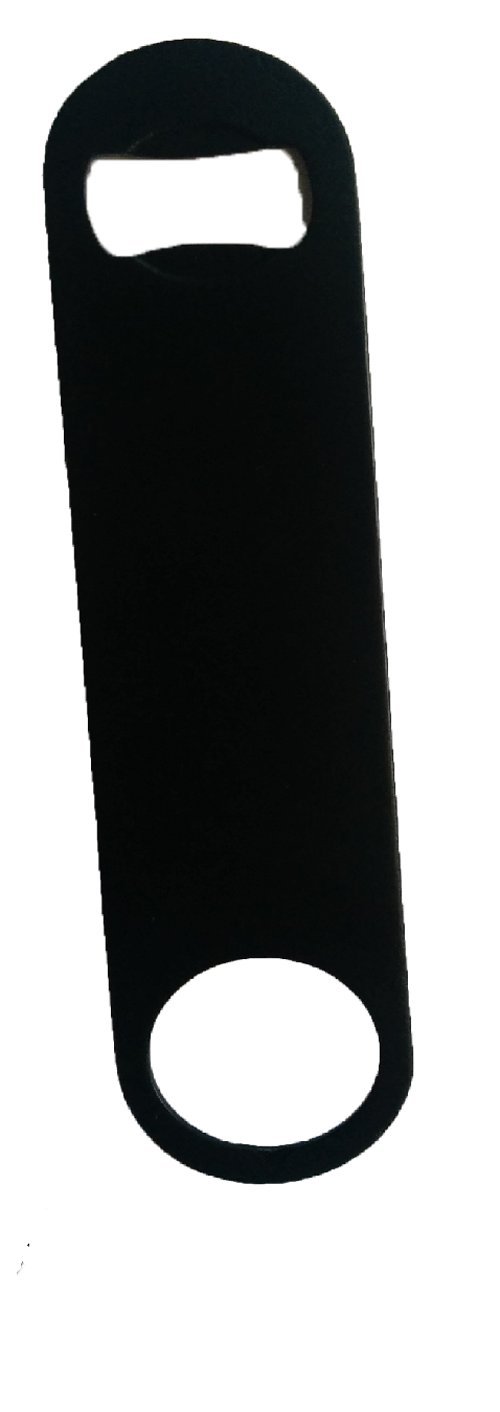Premium Dynore Black Bottle Opener - Heavy Duty Metal Bar Tool for Beer, Soda & Home Brewing - Perfect for Parties, BBQs & Outdoor Adventures