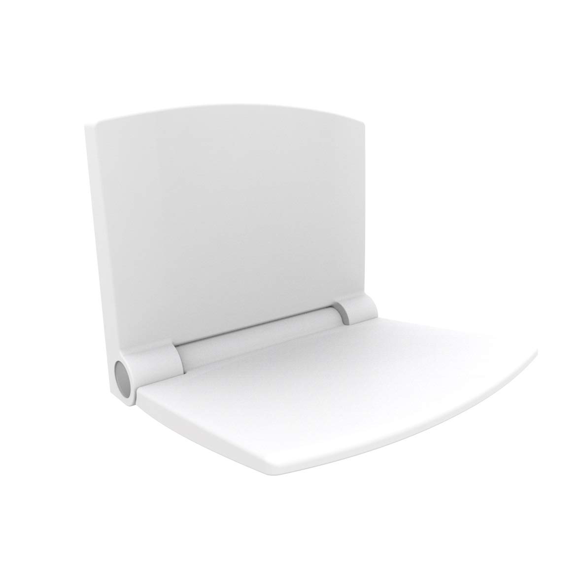 Sanit Lifestyle 54.002.01.00 White Ergonomic Shower Seat with Soft-Close Mechanism - Non-Slip Bathroom Bench for Elderly & Disabled - Perfect for Shower, Bathtub & Spa Use