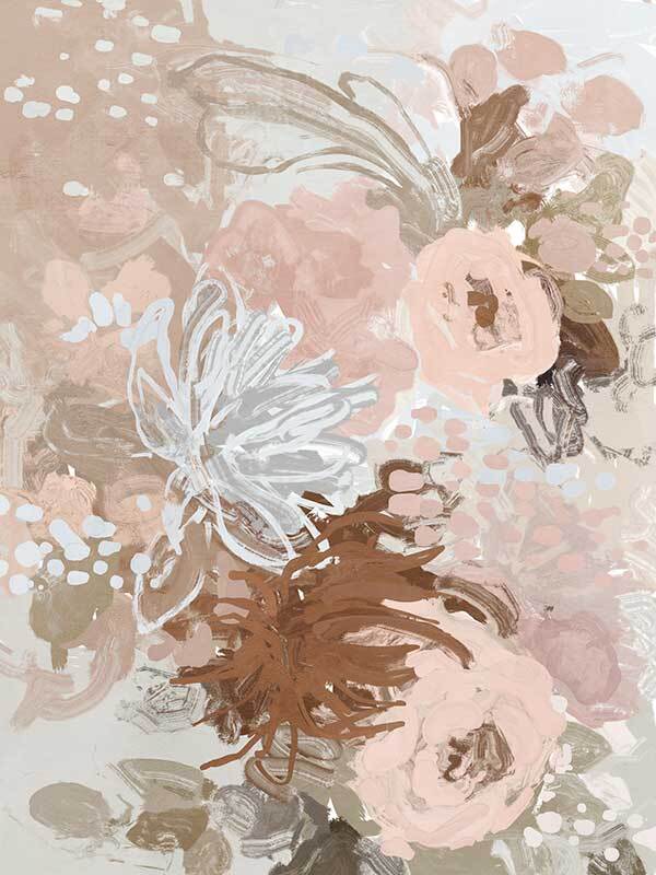 Blush Blossom Delight Canvas Art Print - Pink Floral Wall Decor for Living Room, Bedroom & Office - Perfect for Home Decor & Gift Giving