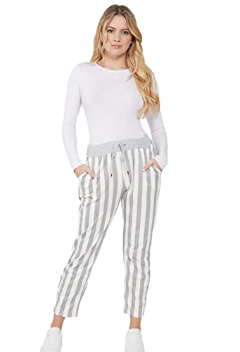 White/Grey Stripe
