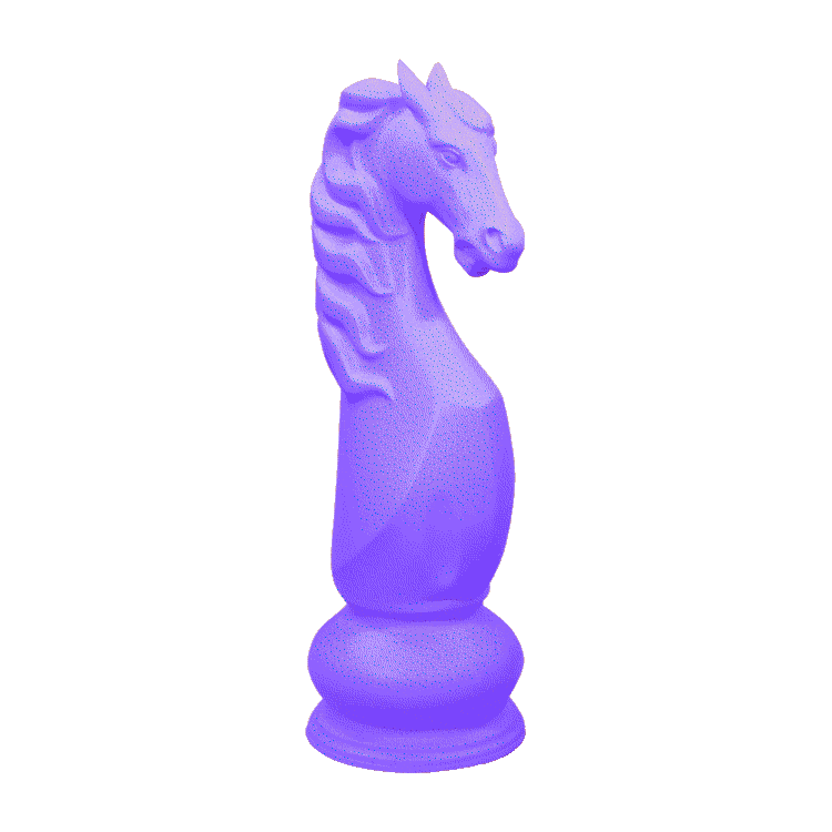 50 Inch Giant Fiberglass Knight Chess Piece - MegaChess | Outdoor & Indoor Chess Set for Garden, Park, or Home Decor