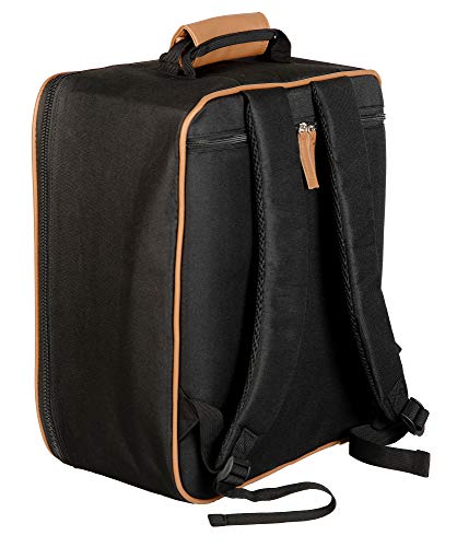 Allegiant Approved Personal Item Carry-On Bag - Lightweight Travel Backpack & Duffle Bag for Airlines (Black/Beige) - Perfect for Air Travel, Weekend Trips & Gym Use