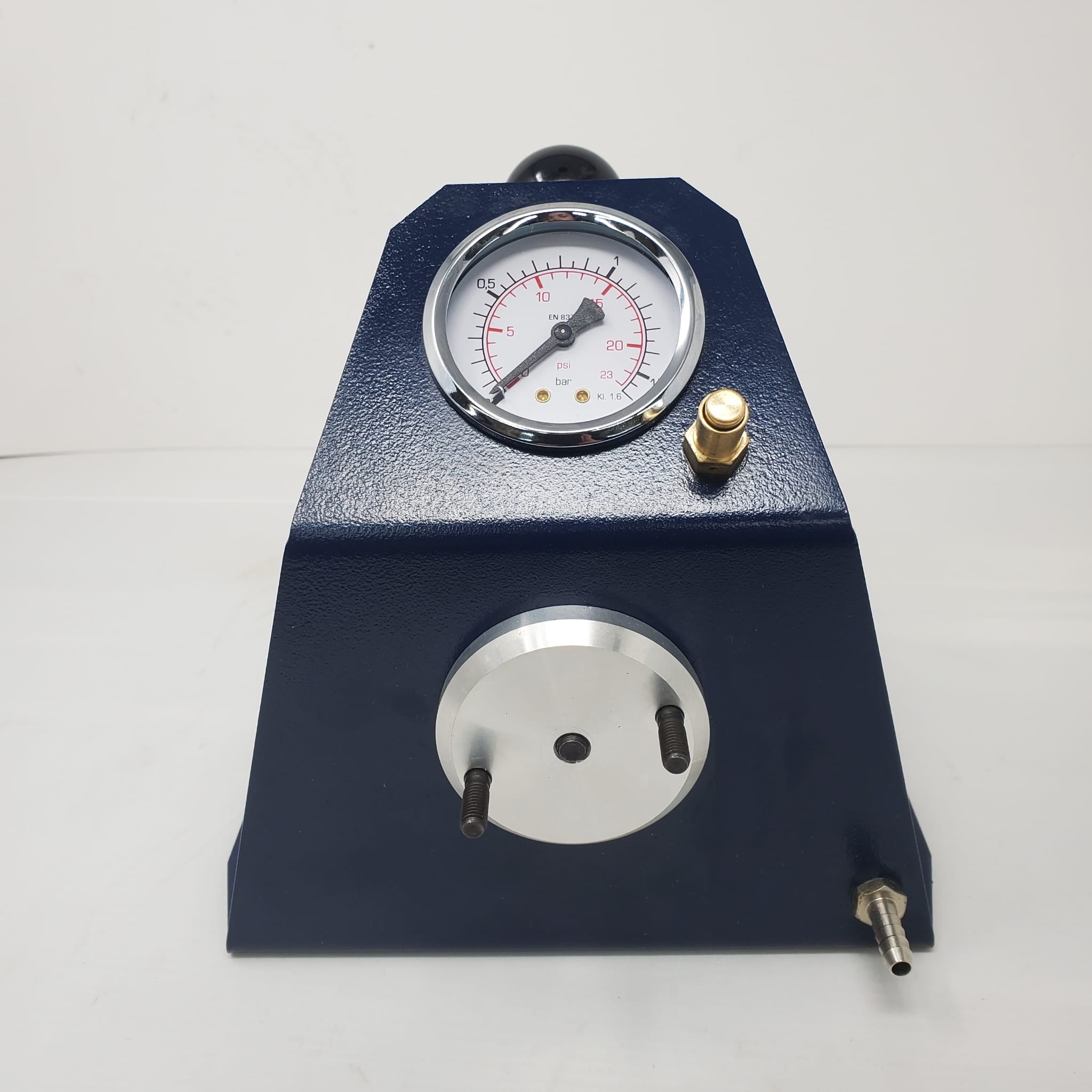 Professional Carb Control Check Pump - High Precision Fuel Pressure Tester for Automotive Diagnostics (Blue) - Perfect for Mechanics, DIY Enthusiasts & Car Maintenance