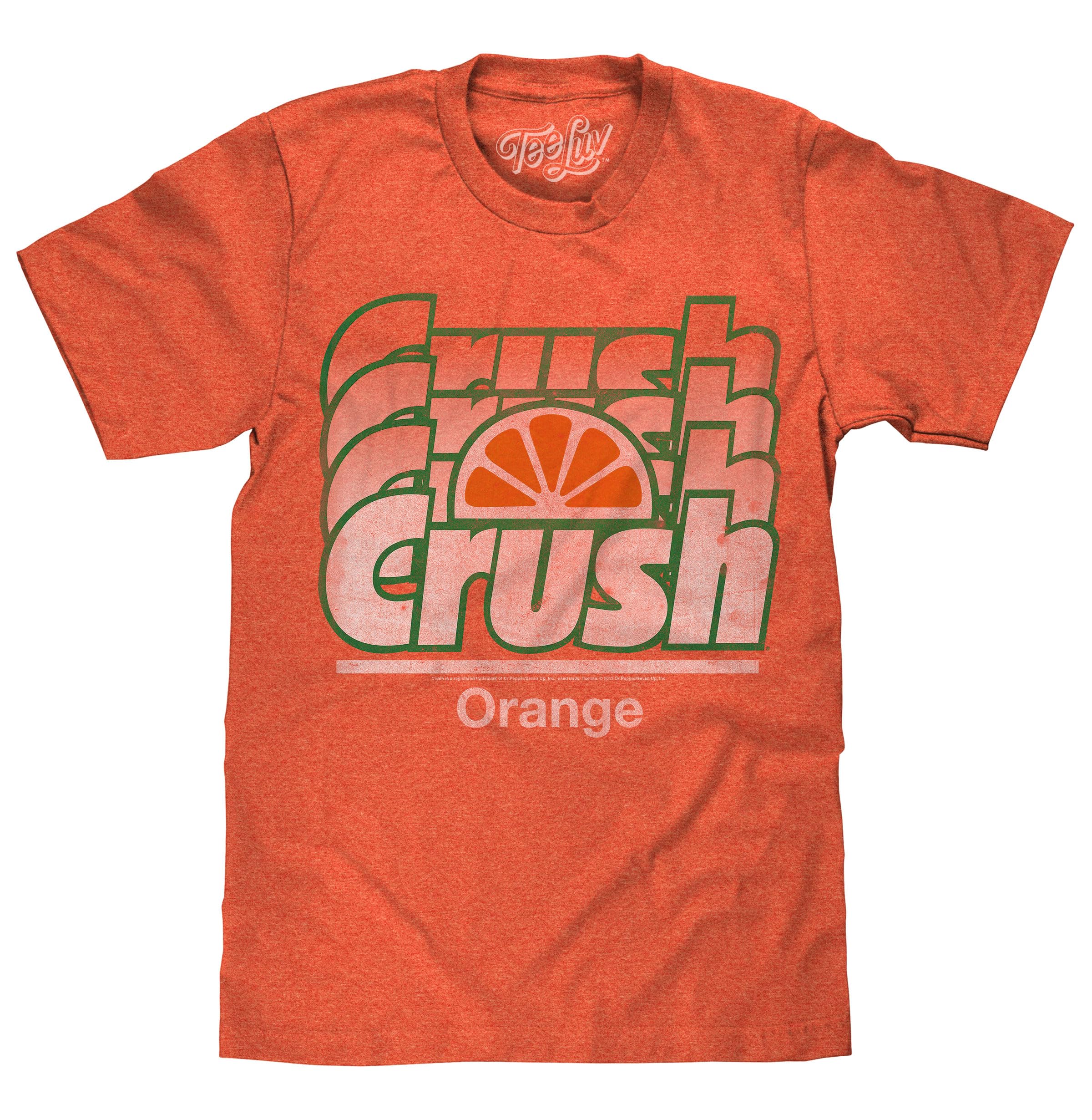 Vintage Orange Crush Soda Gradient Graphic T-Shirt for Men - Retro Soft Drink Logo Tee | Casual Wear, Street Style, Gift for Soda Lovers