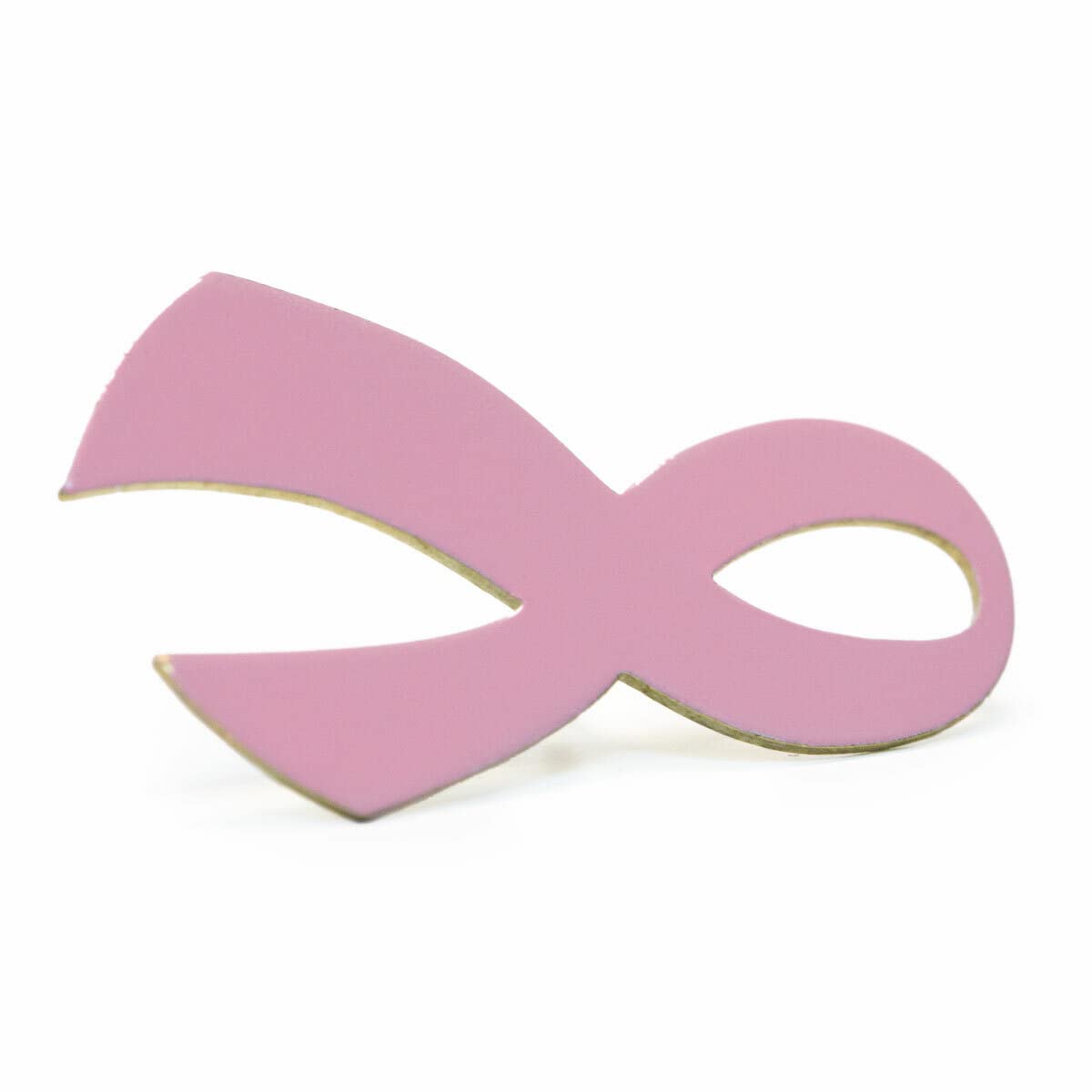 Pink Ribbon Lapel Pin - 1 ¼” x ¾” Magnetic Clothing Accessory for Breast Cancer Awareness | Perfect for Jackets, Suits & Charity Events