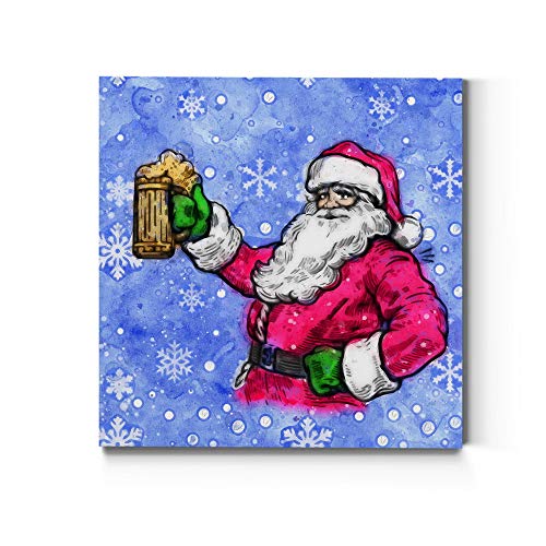 Beer Me Santa on Purple