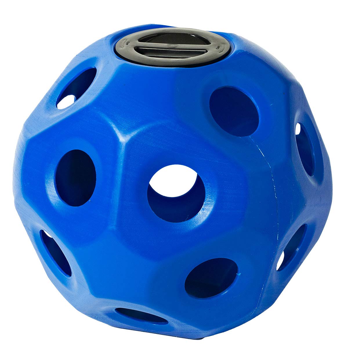 Equi Essentials Slow Feed Hay Ball for Horses - Durable Blue Grazing Toy to Reduce Waste & Promote Healthy Digestion - Perfect for Stalls, Pastures & Trail Rides