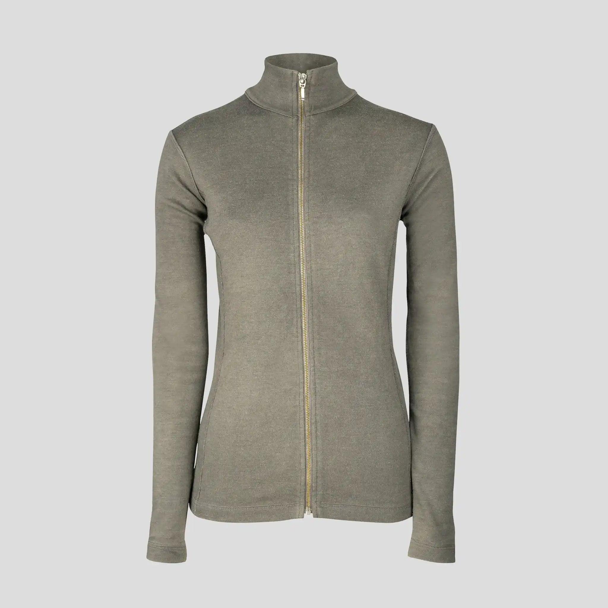 Women's Alpaca Wool Jacket - 420 Midweight Full Zip Fleece Coat for Outdoor Hiking & Winter Travel